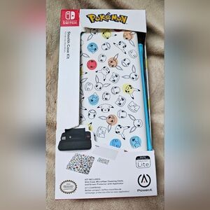 Nintendo Switch Lite Pokémon Design Case Kit. New